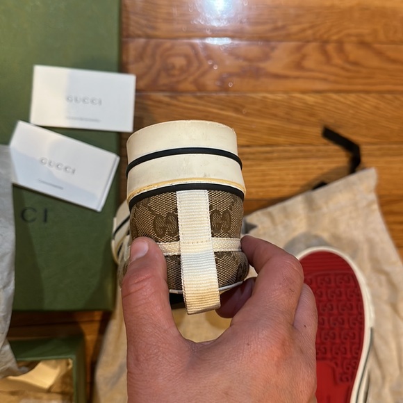 AUTHENTIC Women’s Canvas Monogram Platform Sneaker - Picture 15 of 16